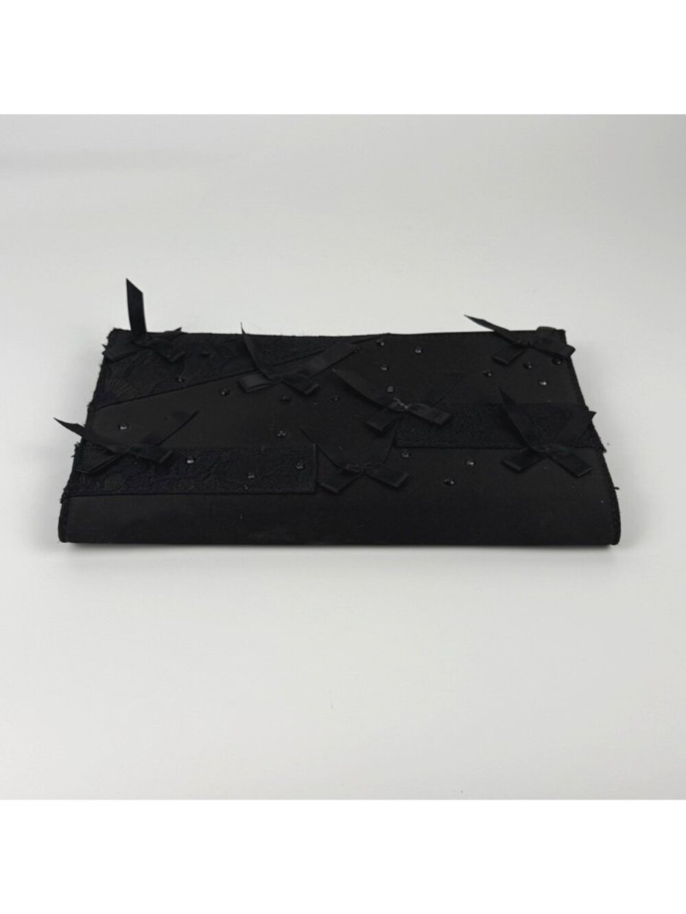 Prabal Gurung Neiman Marcus for Target Black Satin Lace Clutch - Picture 5 of 10